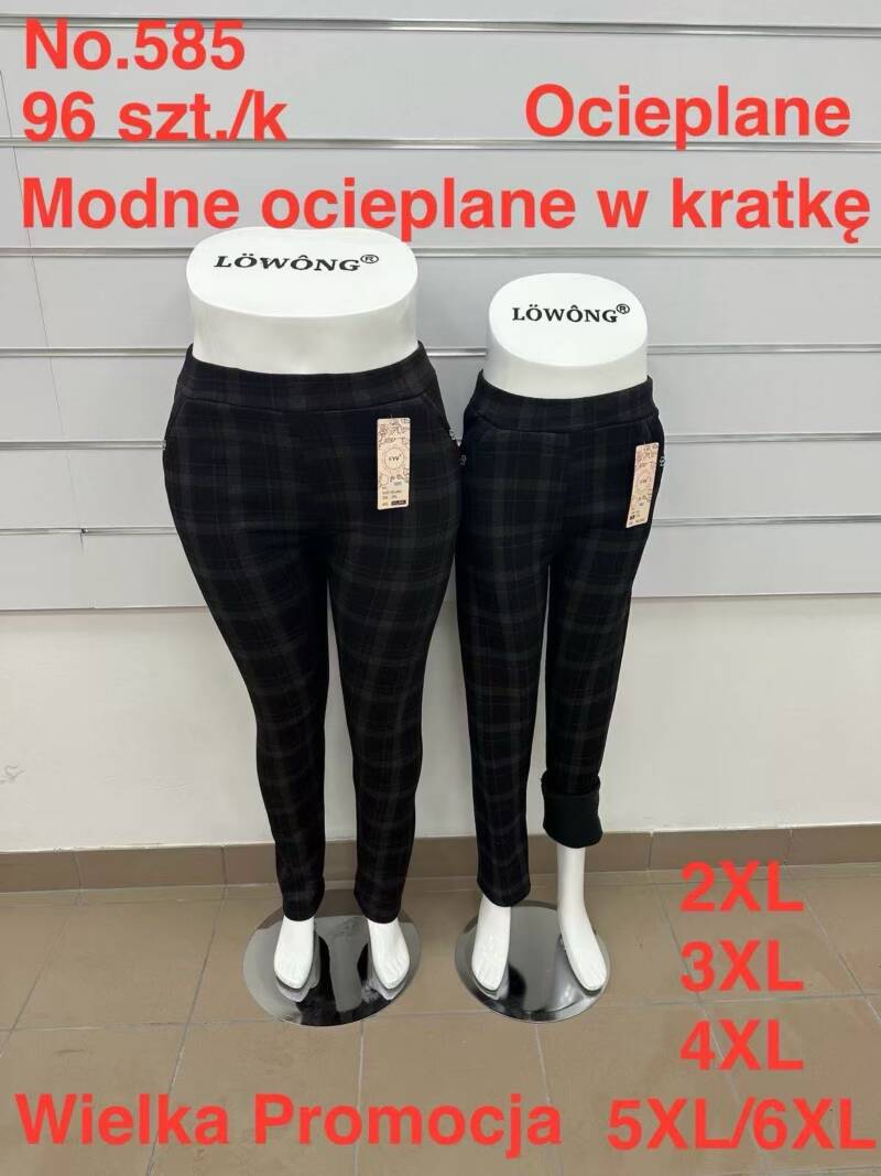 Leginsy damskie Roz 2XL-6XL, 1 kolor Paczka 10 szt